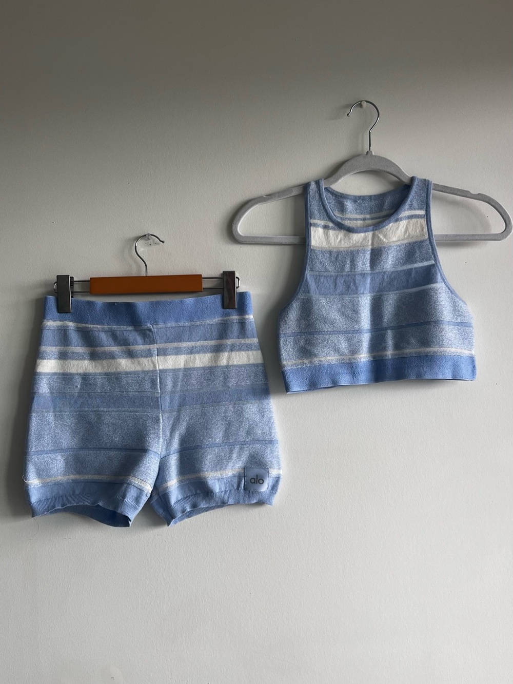 ALO Yoga Knit Top + Shorts